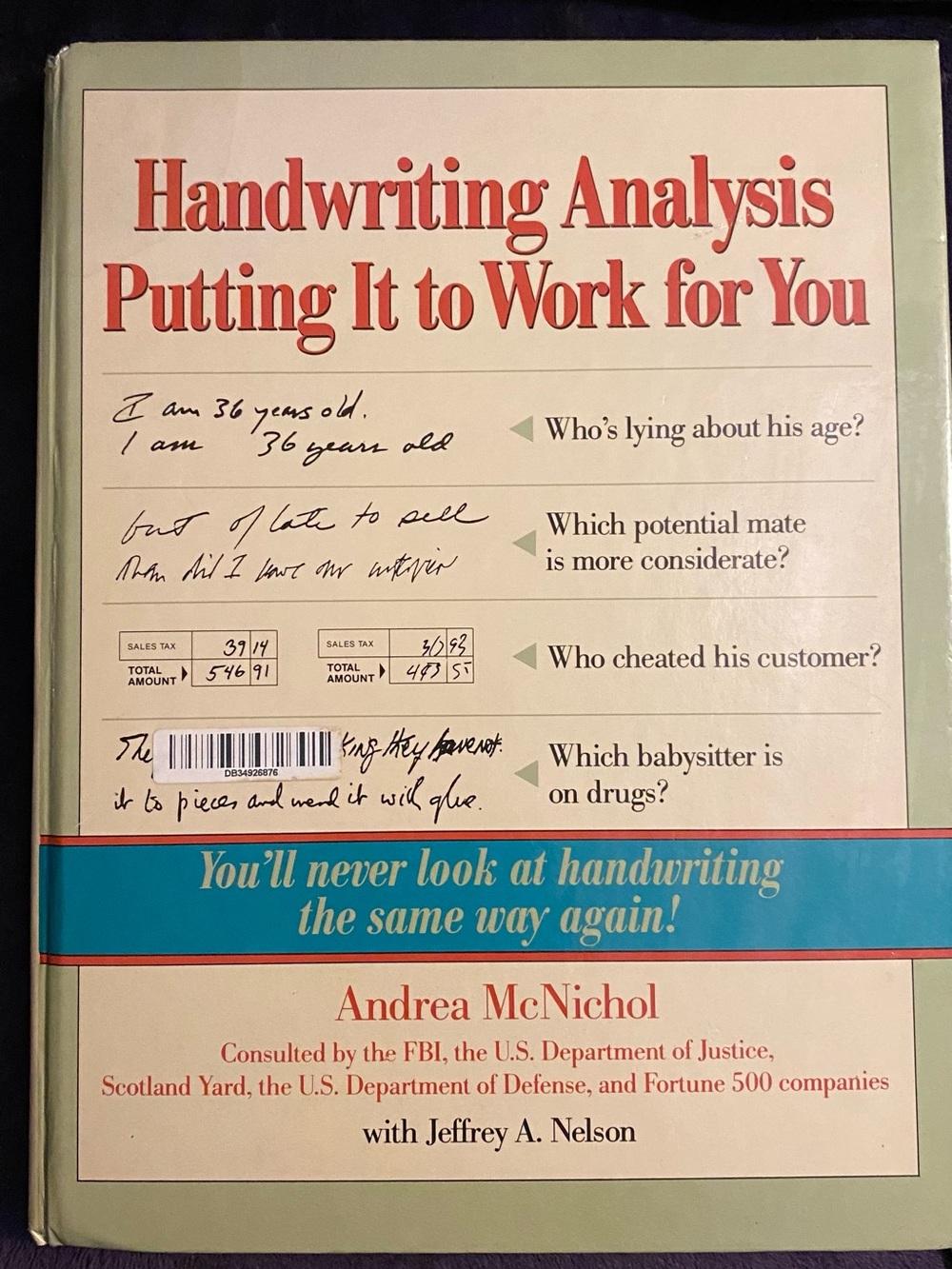 Handwriting Analysis: Putting It to Work for You - Green Cover